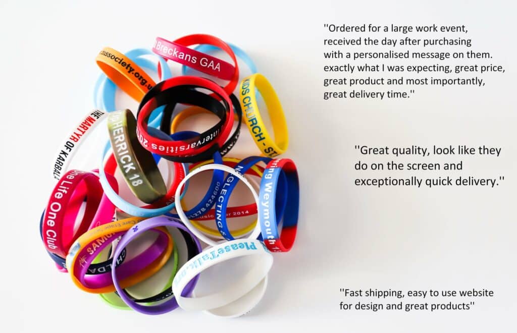 bedruckte Silikon-Armbänder