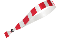 Stoff rot-weiß gestreift