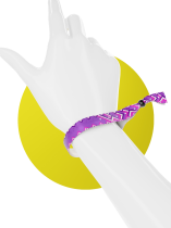 Stoff - Festival Lila Streifen