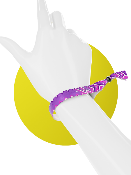 Stoff - Festival Lila Streifen