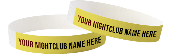 Nachtclub-Armbänder – Bedruckte Tyvek-Armbänder