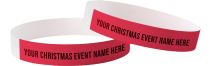 Weihnachtliche Tyvek-Armbänder in Europa erhältlich