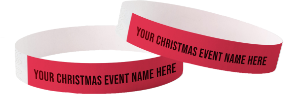Weihnachtliche Tyvek-Armbänder in Europa erhältlich