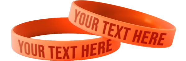 Individuell bedruckte Silikonarmbänder