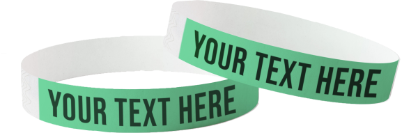 Individuell bedruckte Tyvek-Armbänder innerhalb von 24 Stunden