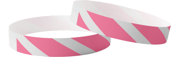 Einfarbiges Tyvek-Streifenmuster in Rosa