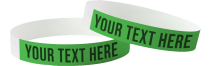 Bedruckte Tyvek-Armbänder – biologisch abbaubar