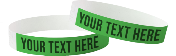 Bedruckte Tyvek-Armbänder – biologisch abbaubar