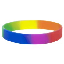 Einfache Regenbogen-Silikonarmbänder in Europa